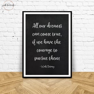 Walt Disney Printable Quotes Set of 3 Print Files If You | Etsy