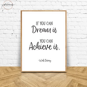 Walt Disney Printable Quotes Set of 3 Print Files If You | Etsy