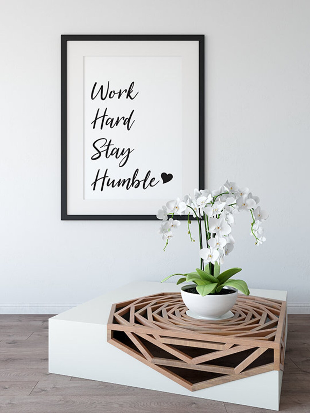 Work Hard Stay Humble Printable Wall Art, Instant Digital Download ...