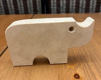 Mannelli Travertine Rhinoceros Figure