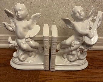 Maddux of California Cherub Bookends 1966