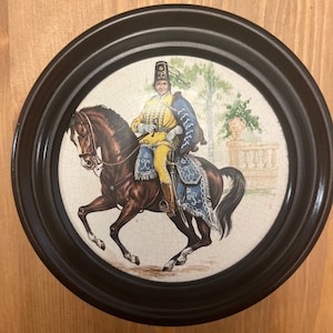 Pratt Pottery Lid In Frame pre 1900