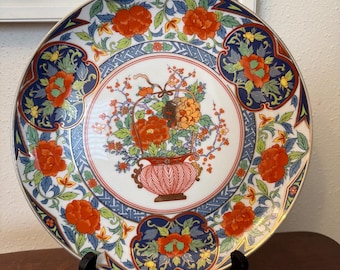 Piatto vintage Famille Rose dipinto a mano