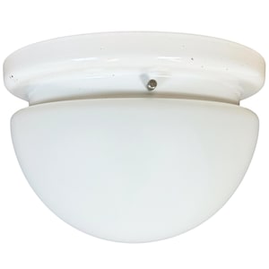 Vintage Decken oder Wandlampe mit Milchglas, 1980er Jahre
