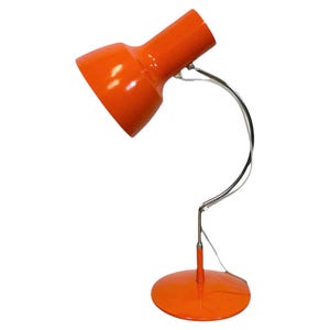 Orangefarbene Tischlampe von Josef Hurka für Napako, 1960er