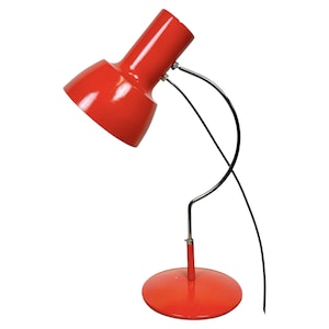 Rote Tischlampe von Josef Hurka für Napako, 1960er