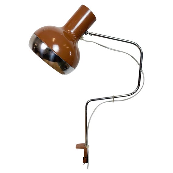 Brown Industrial Office Desk Lamp, 1970s