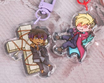 Trigun Stampede Acryl-Anhänger, Vash- und Wolfwood-Schlüsselanhänger, Anime-Itabag-Accessoire