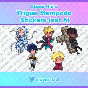 Trigun Stampede stickers (set A)