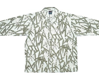 Men/'s Platinum Fubu Weird Harold Black Button Down Shirts