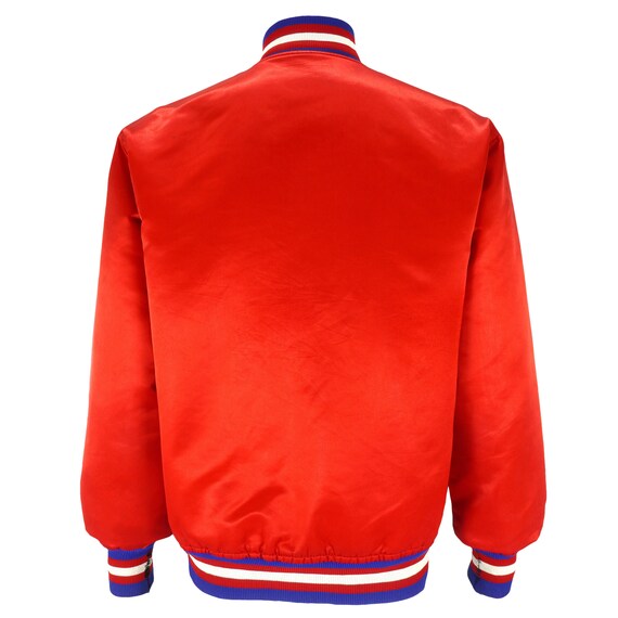 Starter Philadelphia 76ers Spell out Satin Jacket 1990s Large Etsy UK