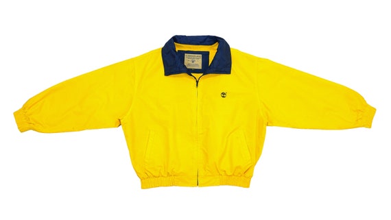 Timberland - Yellow Bomber Jacket 1990's Large