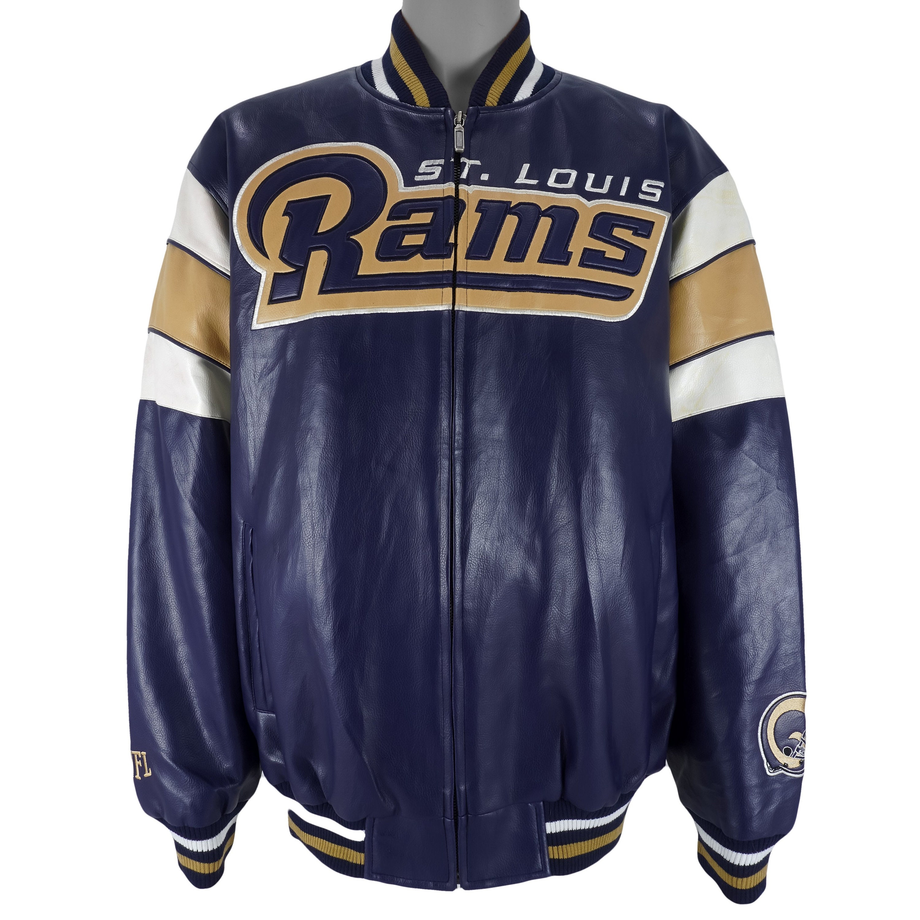 st louis rams leather jacket