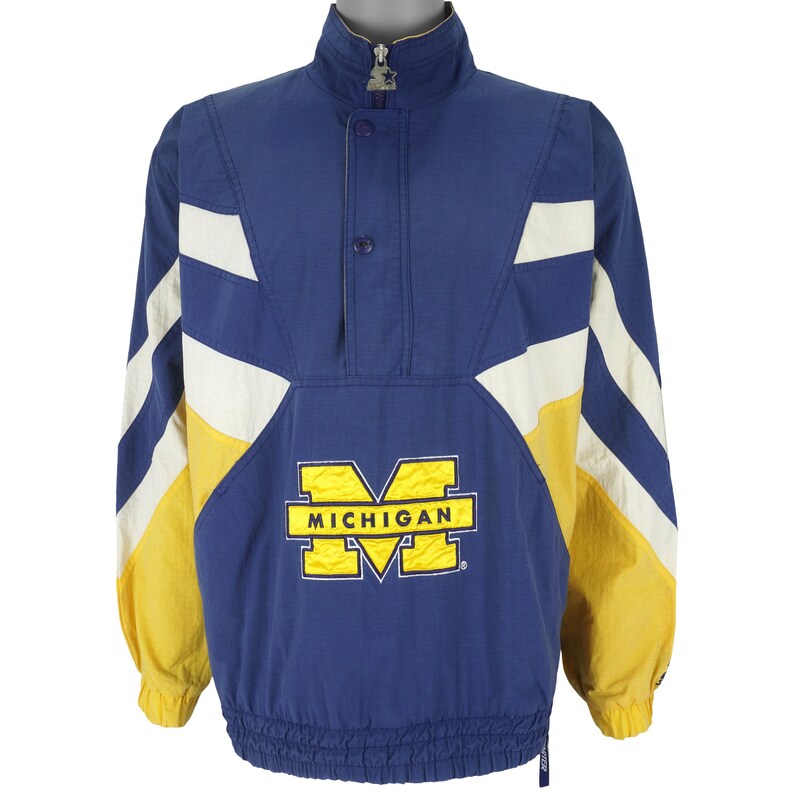 michigan wolverines pullover jacket
