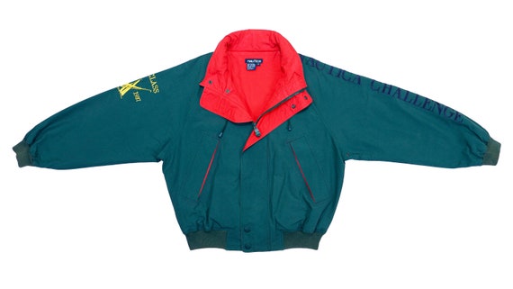 Nautica - Green with Red Big Spell-Out 'Nautica Ch