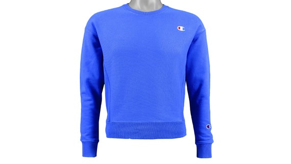 Champion - Blue 'Classic' Sweatshirt 1990's Small