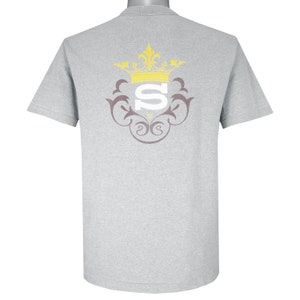 Stussy - Grey Crown T-Shirt 1990s Large