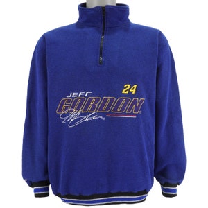 NASCAR (Chase) - Jeff Gordon #24 Embroidered 1/4 Zip Sweatshirt 1990s Medium