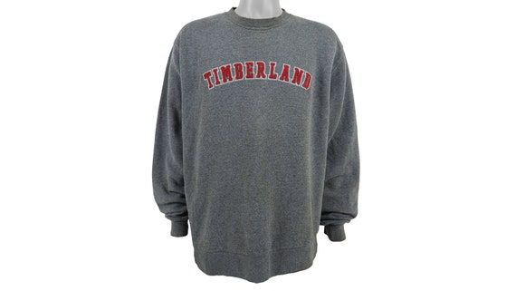 Timberland - Grey Spell-Out Crew Neck Sweatshirt 1