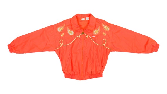 Ellesse - Red 'Royal' Bomber Jacket 1990's Large