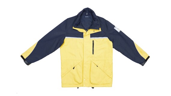 Nautica - Dark Blue and Yellow Sailing Jacket 1990