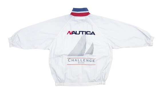 Nautica - White 'Sailing Challenge' Bomber Jacket