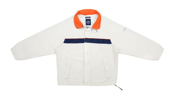 Nautica - Cream Spell-Out Jacket 1990's Large