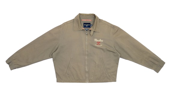 Nautica - Brown Jeans Denim Spell-Out Jacket 1990'