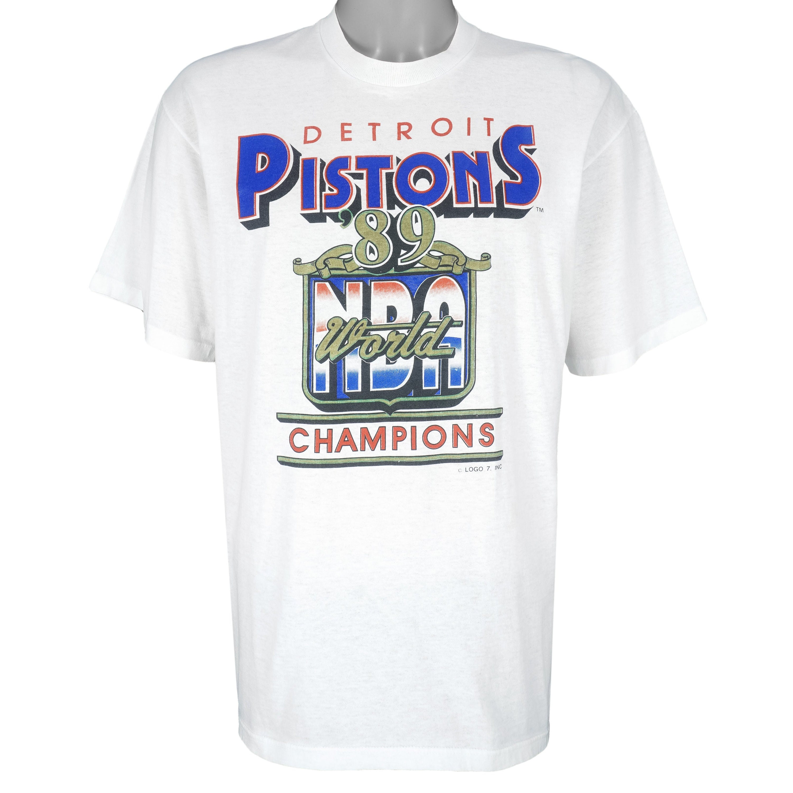 1989 Detroit Pistons Salem Tee Free Shipping - The Vintage Twin