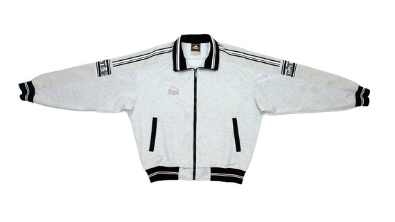Kappa - White Bomber Track Jacket 1990's Large
