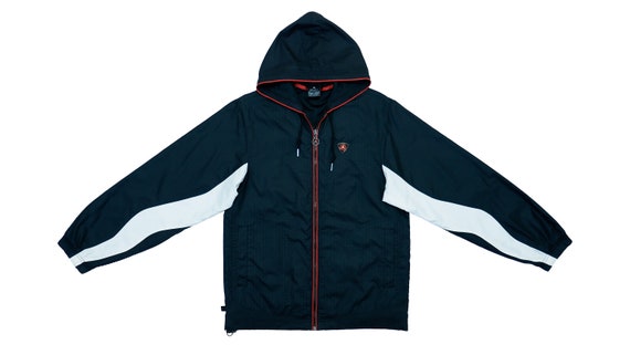 Jordan - B&W 'Jumpman' Warm-up Jacket 1990's Small