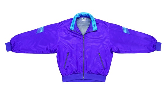 Kappa - Light Blue Bomber Jacket 1990's Medium