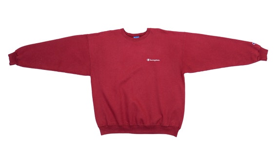 Champion - Red 'Classic' Sweatshirt 1990's X-Large