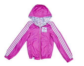 adidas floral jacket pink