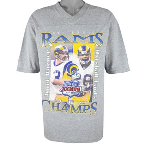 NFL (Sport Attack) - St. Louis Rams Kurt Warner & Marshall Faulk Players T-Shirt 2000 Large