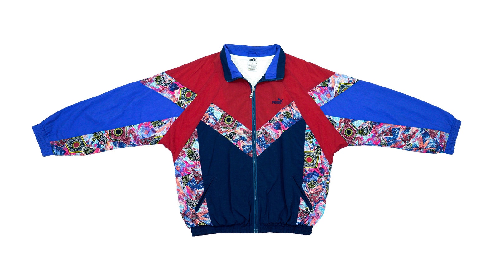 patterned windbreaker