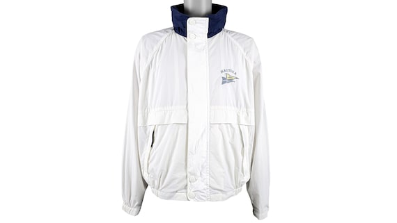 Nautica - White with Blue 'Classic' Jacket 1990's