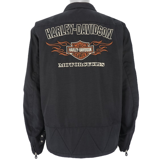 ジャケット・アウター 90s Harley-Davidson single riders eagle Vintage 90s Black Harley Davidson Motorcycles Screamin
