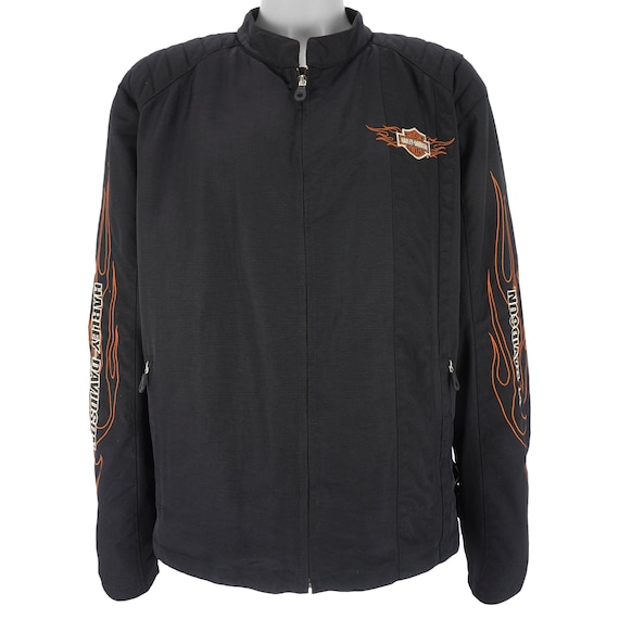 Harley Davidson - Motorcycles Zip up Embroidered Jacket 2x