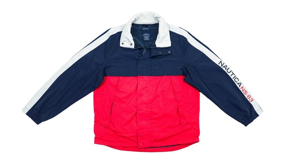 Nautica - Blue & Red Sailing Windbreaker 1990's La