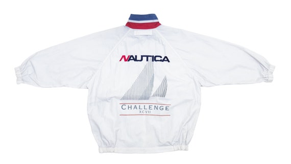 Nautica - White 'Sailing Challenge' Bomber Jacket