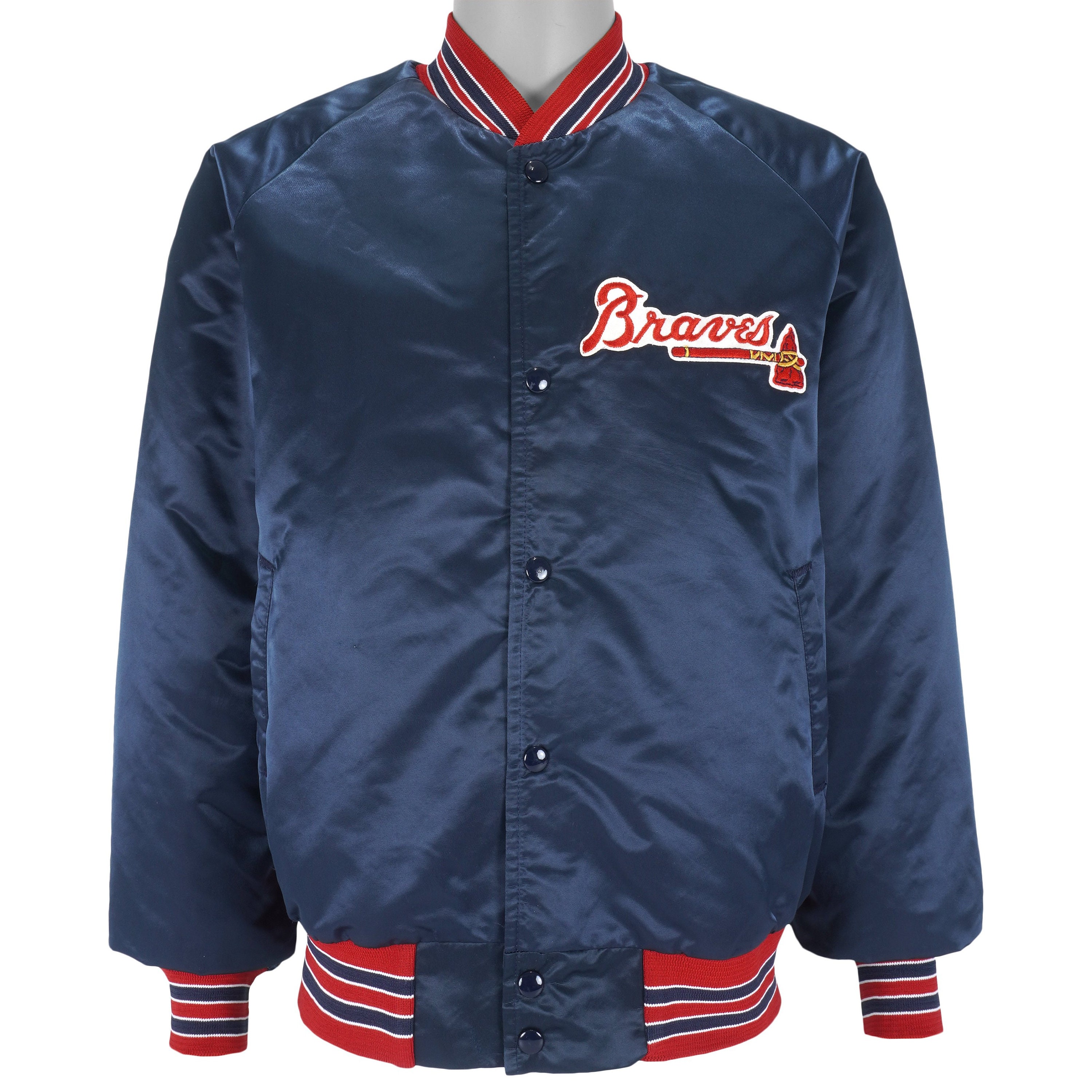 Buy MLB chalk Line Atlanta Braves Satin Jacket 1990s Large Online