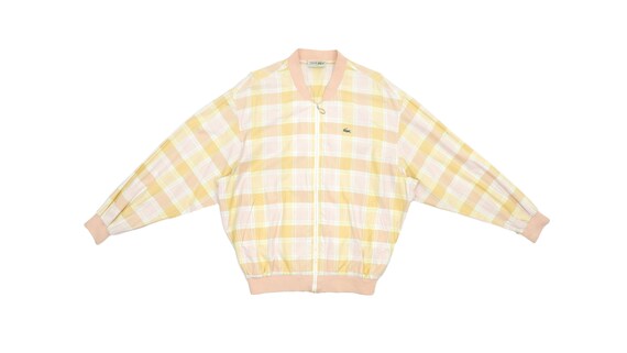 Lacoste - Yellow & Orange 'Chemise' Bomber Jacket