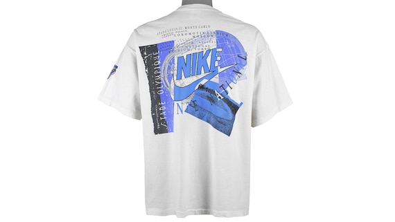 Nike - White 'International' T-Shirt 1990's Large