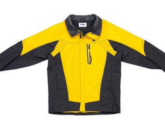 yellow fila coat