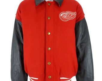 Starter - Detroit Red Wings Varsity Jacket 1990s Large