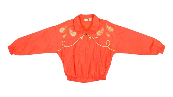 Ellesse - Red 'Royal' Bomber Jacket 1990's Large
