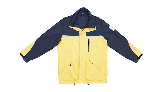 Nautica - Dark Blue and Yellow Sailing Jacket 1990