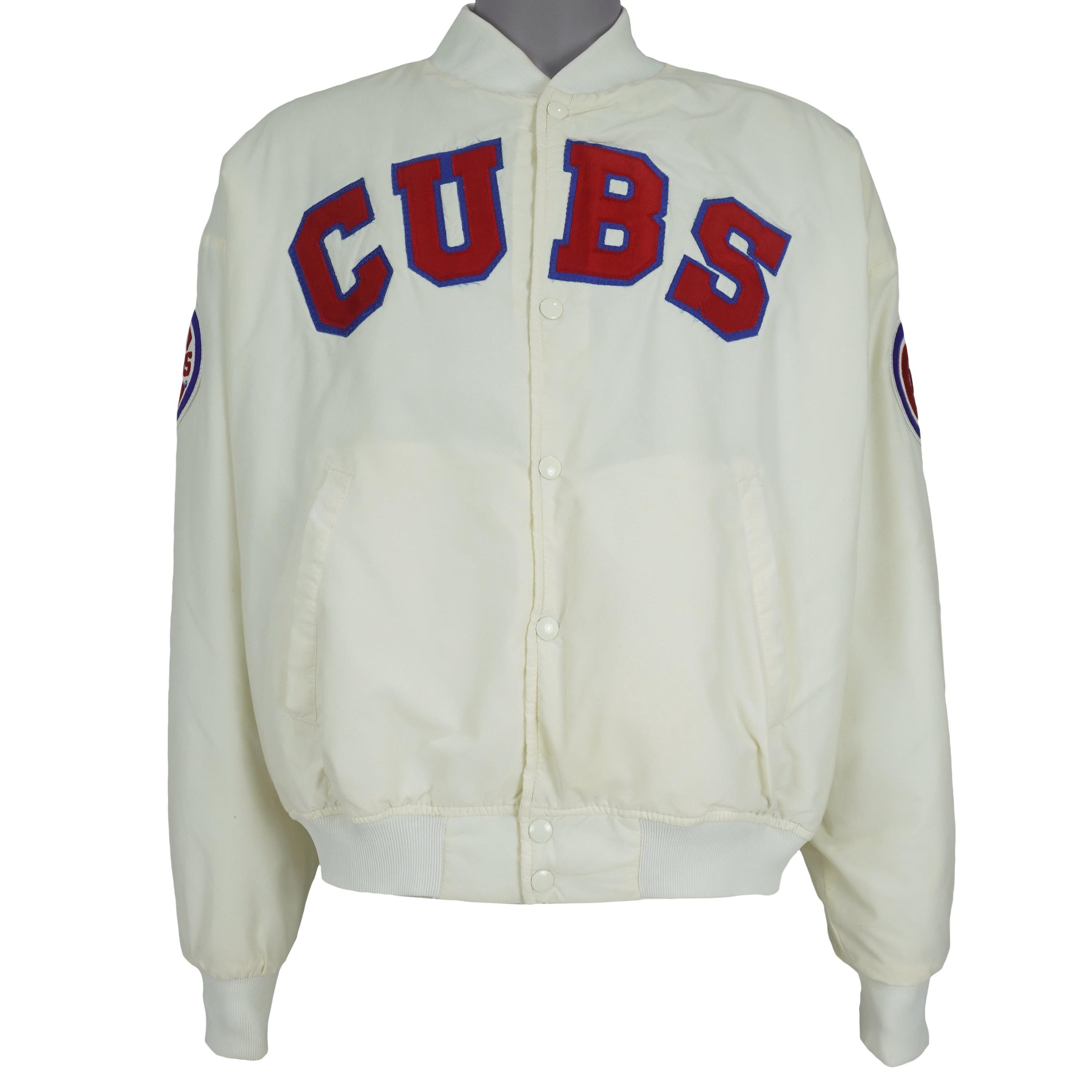 80s Swingster Chicago Cubs ボンバージャケット XL Swingster Satin Baseball Jacket - Etsy