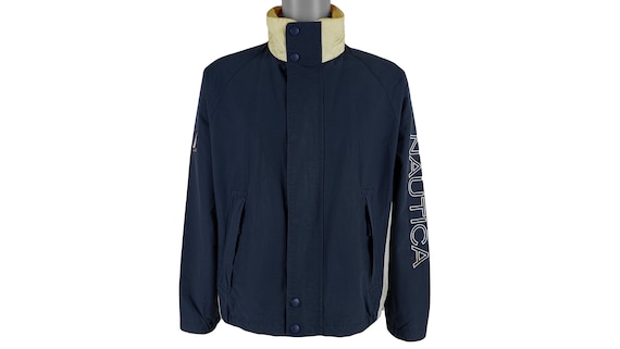 Nautica - Blue spell-Out Sailing Windbreaker 1990'